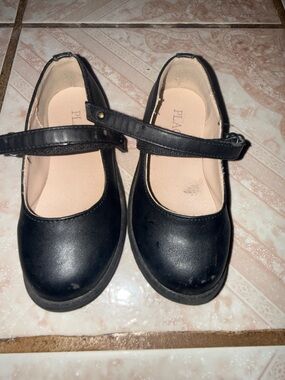 PLAE Black Girls Mary Jane Dress Shoes with Strap
